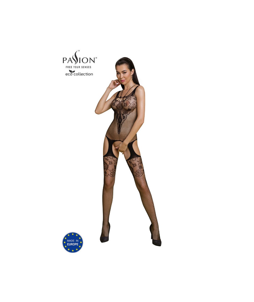 PASSION - ECO COLLECTION BODYSTOCKING ECO BS011 NEGRO