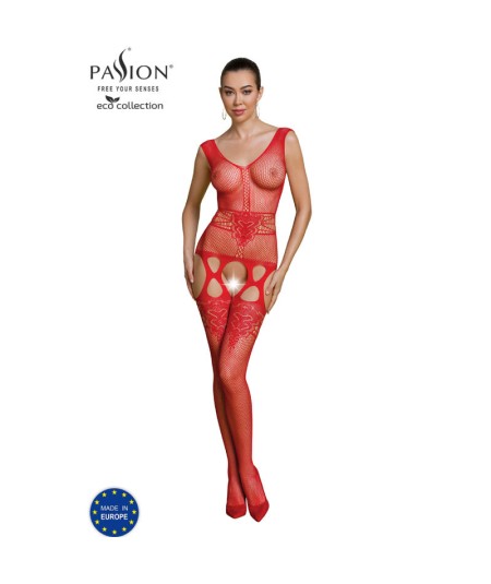 PASSION - ECO COLLECTION BODYSTOCKING ECO BS014 ROJO