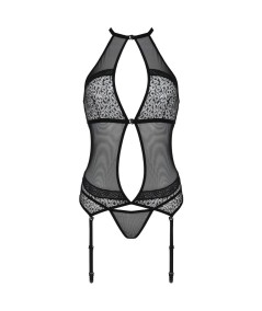 PASSION - SATARA CORSET EROTIC LINE NEGRO S/M