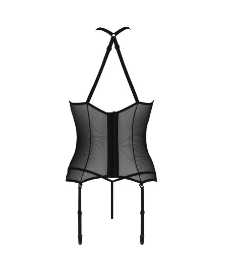 PASSION - SATARA CORSET EROTIC LINE NEGRO S/M