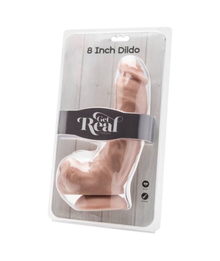 GET REAL - DILDO 20,5 CM CON TESTICULOS NATURAL