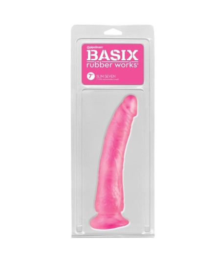 BASIX PENE DE GELATINA SLIM 19 CM ROSA