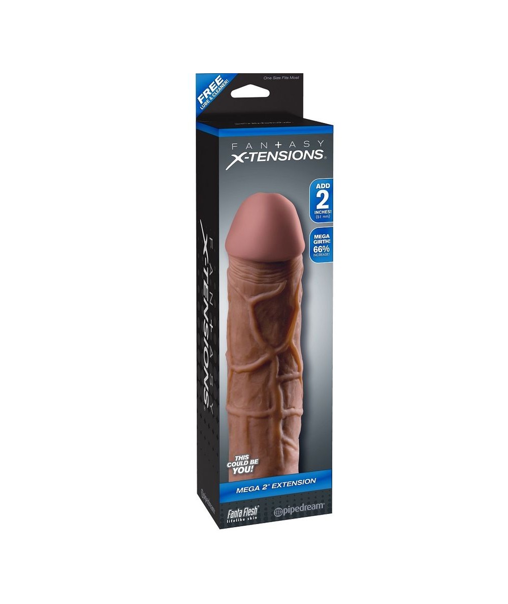 MEGA 2 EXTENSIÓN MARRON PARA EL PENE