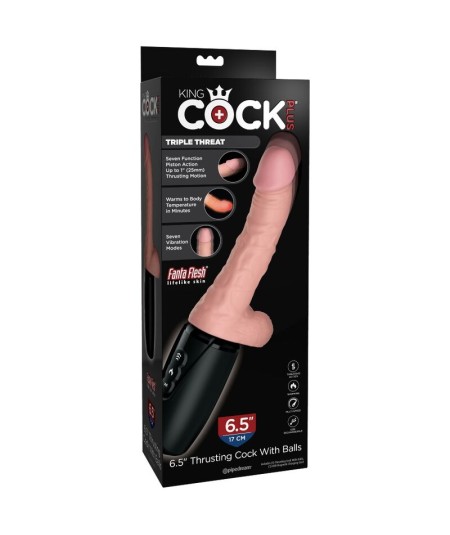 KING COCK PLUS TRIPLE THREAT - NATURAL