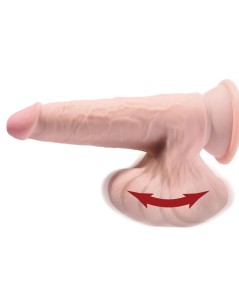 KING COCK PLUS 3D COCK SWINGING BALLS 24.5 CM - NATURAL