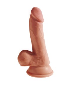 KING COCK PLUS 3D DILDO CON TESTICULOS 17 CM