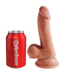 KING COCK PLUS 3D DILDO CON TESTICULOS 17 CM