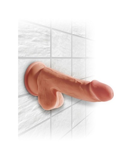 KING COCK PLUS 3D DILDO CON TESTICULOS 17 CM