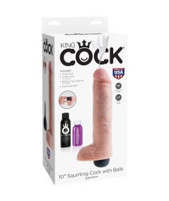 KING COCK PENE REALISTICO EYACULADOR NATURAL 25.40CM