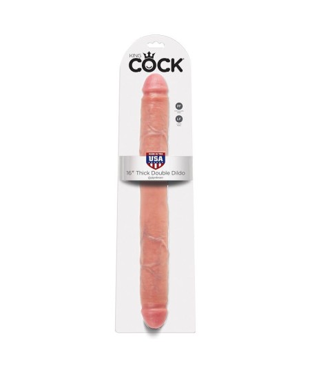 KING COCK THICK DILDO DOBLE PENETRACIÓN 40.6CM