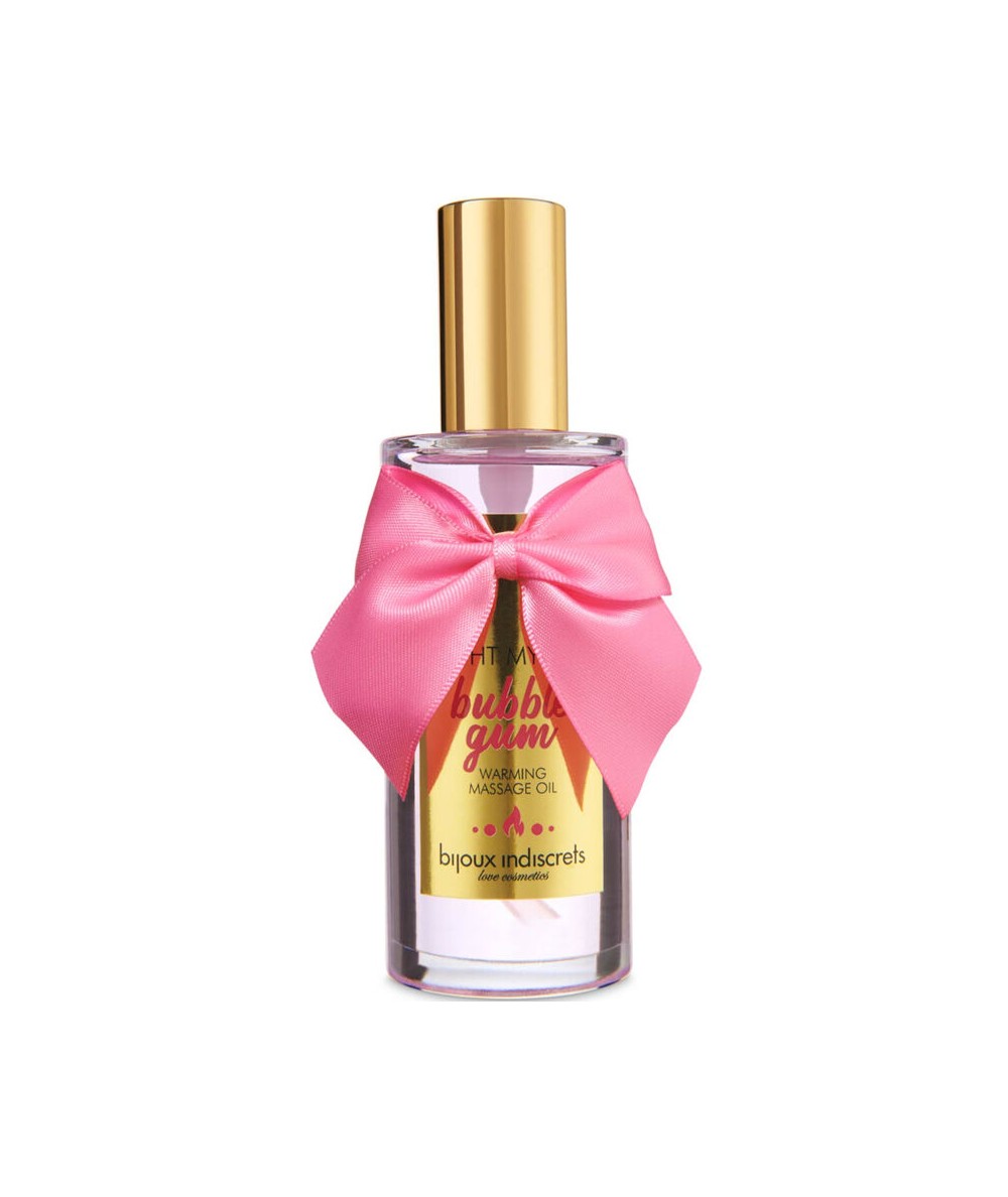 BIJOUX INDISCRETS - LIGHT MY FIRE ACEITE MASAJE EFECTO CALOR SABOR CHICLE