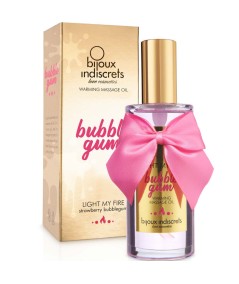 BIJOUX INDISCRETS - LIGHT MY FIRE ACEITE MASAJE EFECTO CALOR SABOR CHICLE