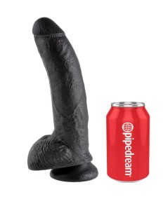 KING COCK 9" PENE REALISTICO NEGRO 22.9CM