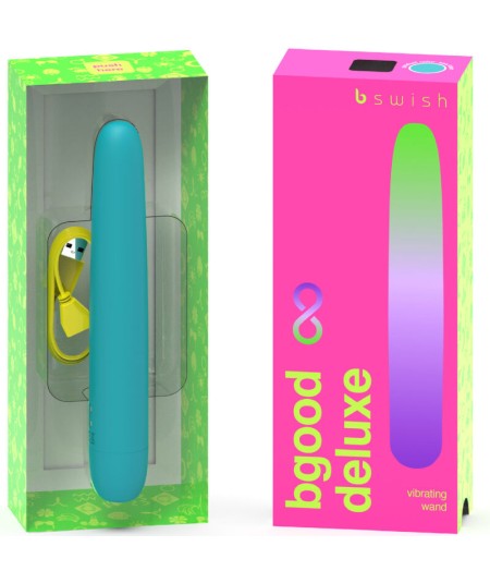 B SWISH - BGOOD INFINITE DELUXE VIBRADOR RECARGABLE SILICONA AZUL