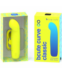 B SWISH - BCUTE CURVE INFINITE CLASSIC VIBRADOR RECARGABLE SILICONA AMARILLO