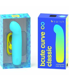 B SWISH - BCUTE CURVE INFINITE CLASSIC VIBRADOR RECARGABLE SILICONA AZUL