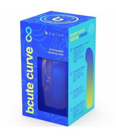 B SWISH - BCUTE CURVE INFINITE CLASSIC EDICION LIMITADA VIBRADOR RECARGABLE SILICONA AZUL