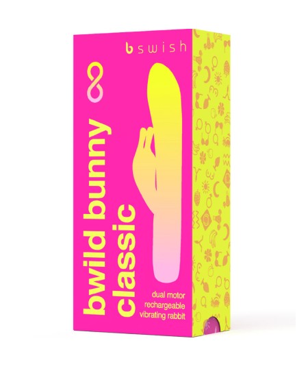 B SWISH - BWILD BUNNY INFINITE CLASSIC VIBRADOR RECARGABLE SILICONA ROSA