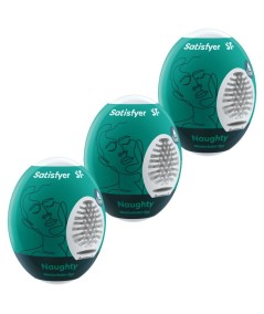 SATISFYER 3 HUEVOS MASTURBADORES - NAUGHTY