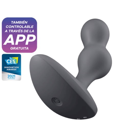 SATISFYER DEEP DIVER PLUG VIBRADOR APP - GRIS