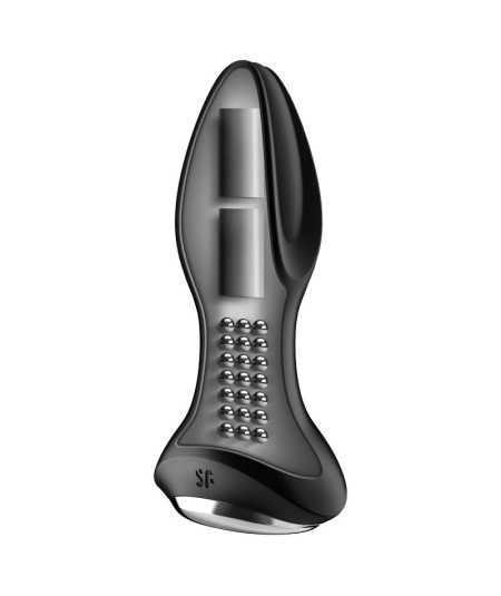 SATISFYER ROTATOR PLUG 2+ PLUG VIBRADOR APP -NEGRO