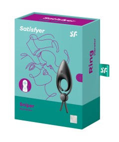 SATISFYER SNIPER ANILLO VIBRADOR NEGRO