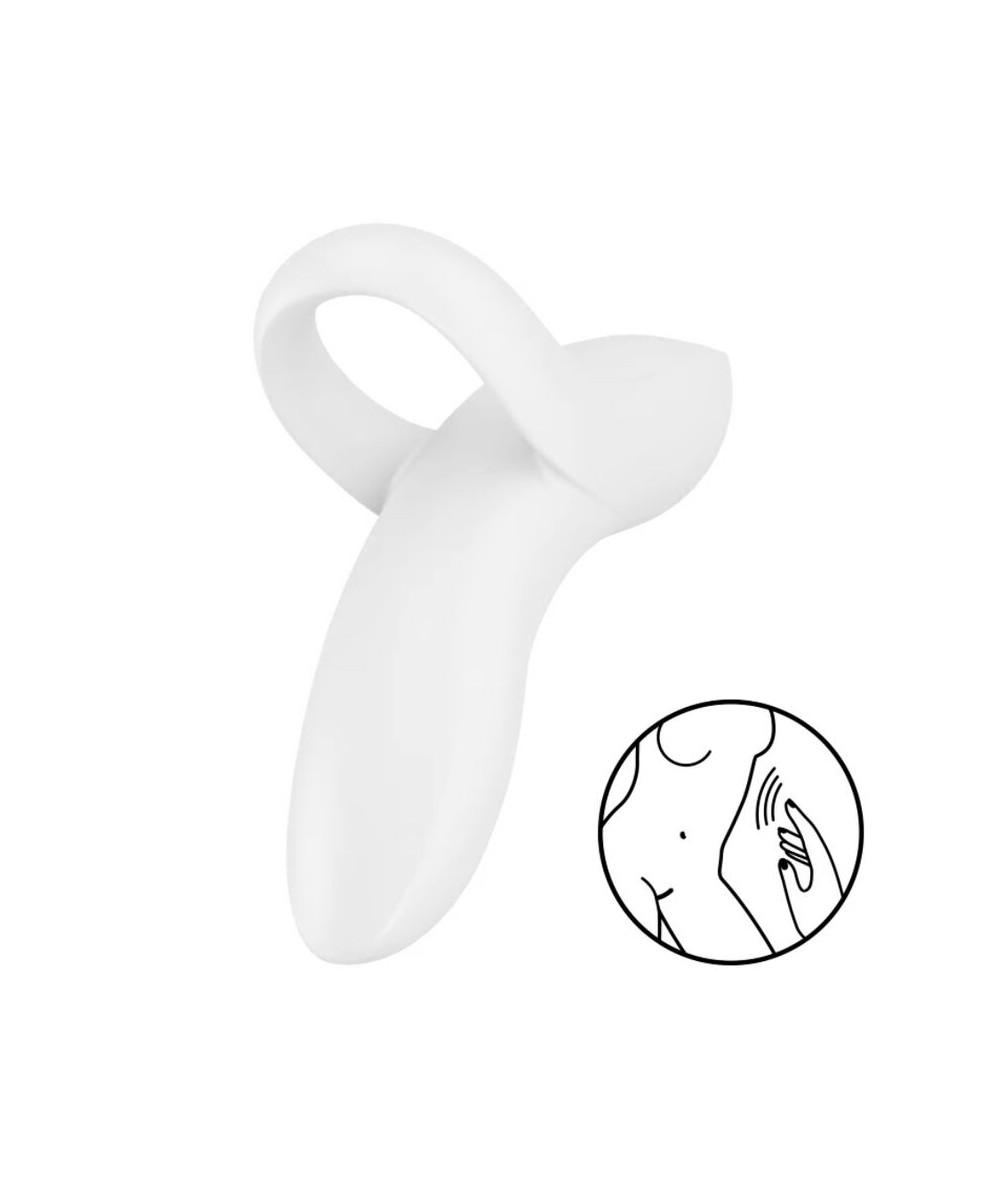 SATISFYER BOLD LOVER DEDAL VIBRADOR - BLANCO