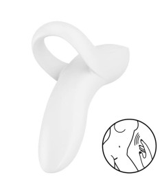 SATISFYER BOLD LOVER DEDAL VIBRADOR - BLANCO