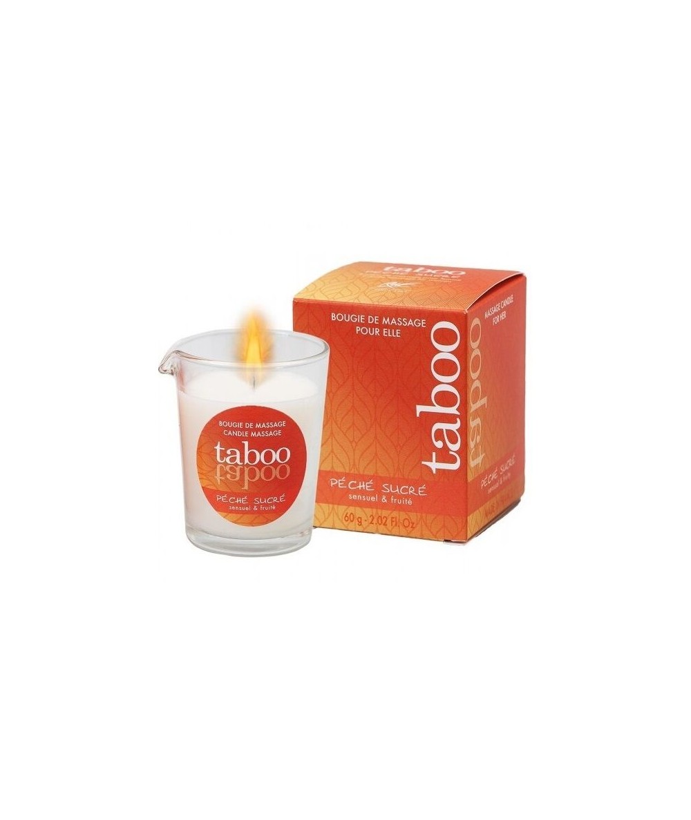 TABOO VELA DE MASAJE PARA ELLA PECHE SUCRE AROMA NECTARINA