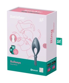 SATISFYER BULLSEYE ANILLO VIBRADOR APP - GRIS