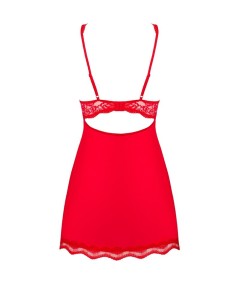 OBSESSIVE - BABYDOLL Y TANGA LUVAE ROJO S/M