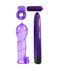 CLASSIX - KIT PARA PAREJAS CON ANILLO, FUNDA Y BALAS MORADO