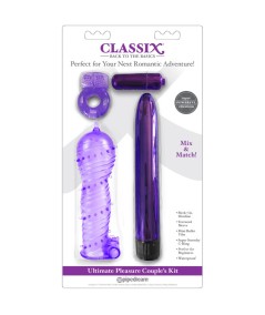 CLASSIX - KIT PARA PAREJAS CON ANILLO, FUNDA Y BALAS MORADO