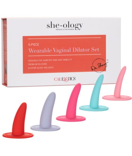 CALEX KIT 5PC DILATADORES VAGINALES O ANALES  MULTICOLOR