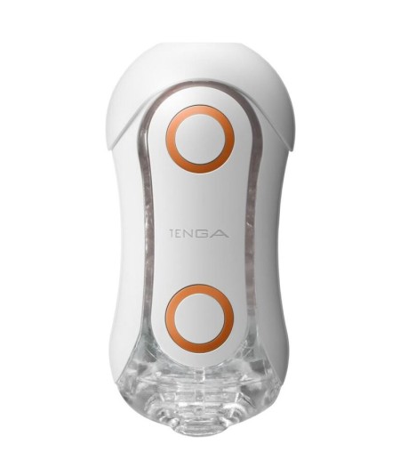 TENGA FLIP ORB STRONG MASTURBADOR CRASH BLANCO Y NARANJA