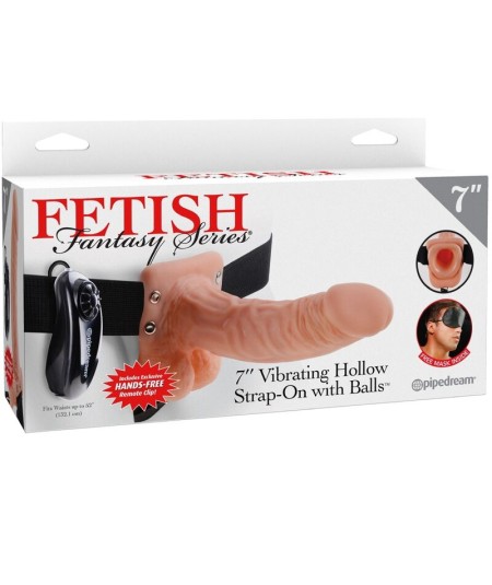 FETISH FANTASY SERIES - ARNES AJUSTABLE CONTROL REMOTO PENE REALISTICO CON TESTICULOS 17.8 CM