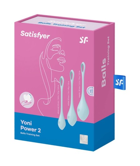 SATISFYER YONI POWER 2 KIT DE ENTRENAMIENTO AZUL