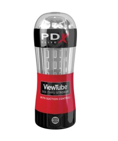 PDX ELITE - MASTURBADOR STROKER VIEWTUBE CONTROL SUCCION TRANSPARENTE