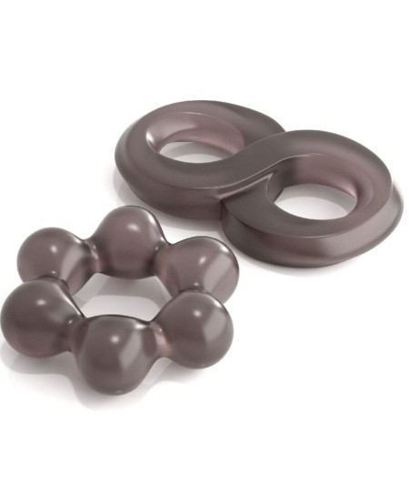 CLASSIX - SET 2 ANILLOS PENE GRIS