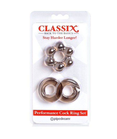 CLASSIX - SET 2 ANILLOS PENE GRIS