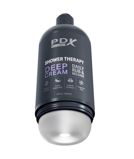 PDX PLUS - MASTURBADOR STROKER DISEÑO DISCRETO DE BOTE CHAMPU DEEP CREAM