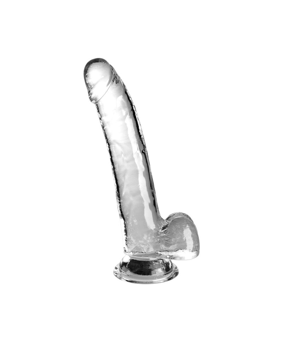 KING COCK CLEAR - DILDO CON TESTICULOS 20.3 CM TRANSPARENTE