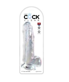 KING COCK CLEAR - DILDO CON TESTICULOS 20.3 CM TRANSPARENTE