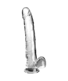 KING COCK CLEAR - DILDO CON TESTICULOS 24.8 CM TRANSPARENTE