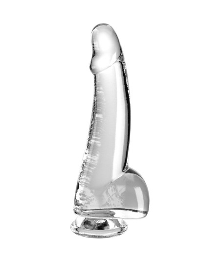 KING COCK CLEAR - DILDO CON TESTICULOS 15.2 CM TRANSPARENTE