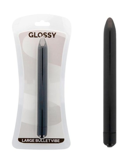 GLOSSY - SLIM VIBRADOR NEGRO