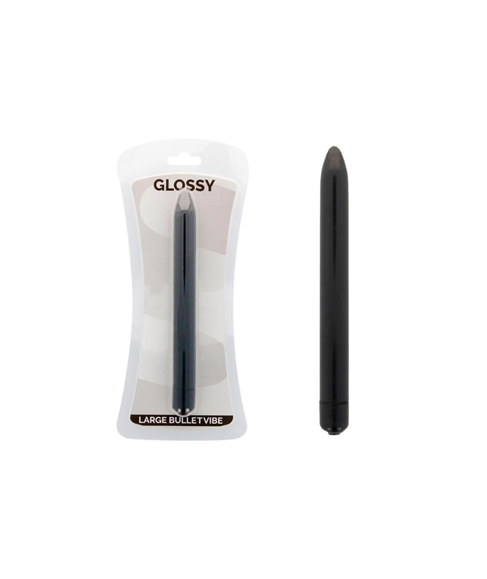 GLOSSY - SLIM VIBRADOR NEGRO