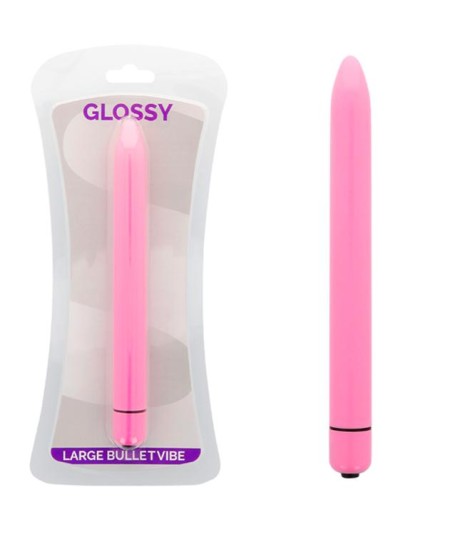 GLOSSY - SLIM VIBRADOR ROSA INTENSO