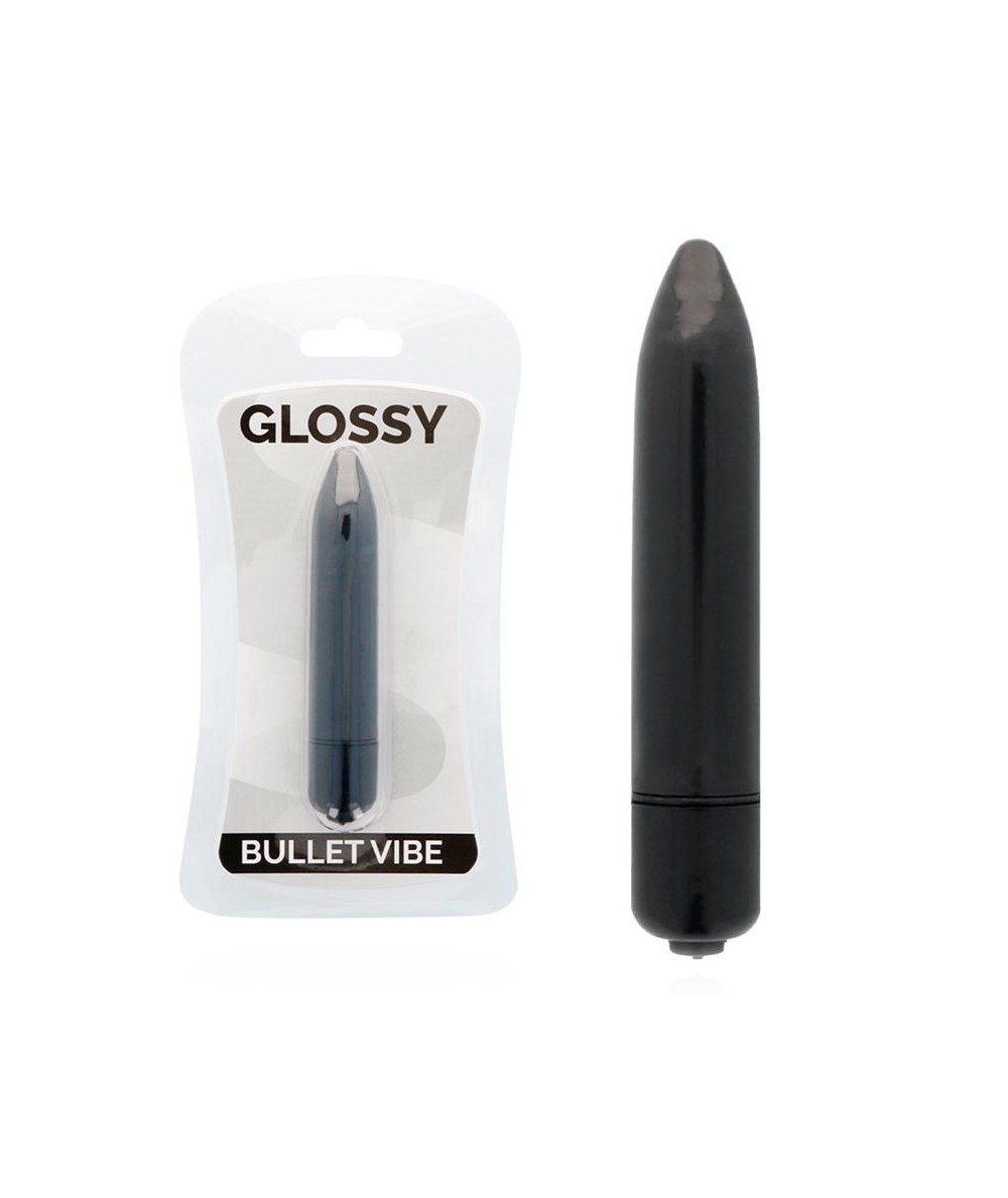 GLOSSY - THIN VIBRADOR NEGRO