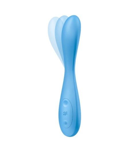 SATISFYER G-SPOT FLEX 4+ MULTI VIBRADOR APP - AZUL